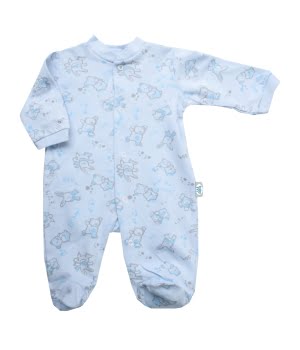 Βαμβακερό Φορμάκι Σιέλ Ζωάκια