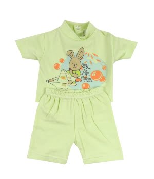 Πυτζαμάκι Βρεφικό Βαμβακερό Πράσινο