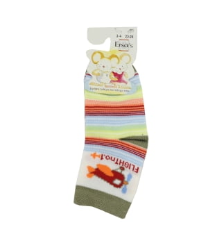 Καλτσάκι Παιδικό Λαδί Αεροπλανάκι