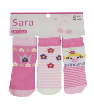 Σετ 3 Καλτσάκια Πριγκίπισσα