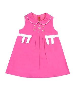 Λινό Φόρεμα Φούξια