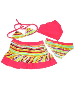 Μαγιό & Σετ Παραλίας Ριγέ Πολύχρωμο