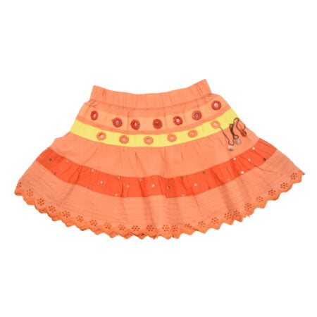 Παιδική Φούστα Βαμβακερή Πορτοκαλί