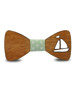 Ξύλινο Παπιγιόν Παιδικό Καραβάκι Μέντα