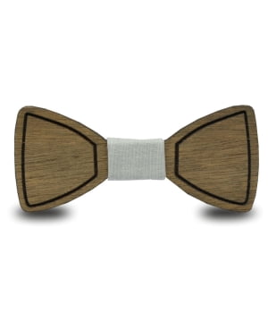 Ξύλινο Παπιγιόν Παιδικό Γκρι