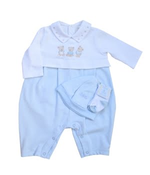 Φορμάκι Βαμβακερό Σιέλ Αρκουδάκια