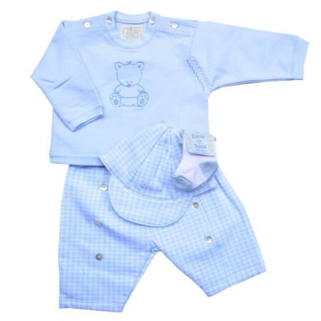 Σετ Βαμβακερό Βρεφικό Γαλάζιο