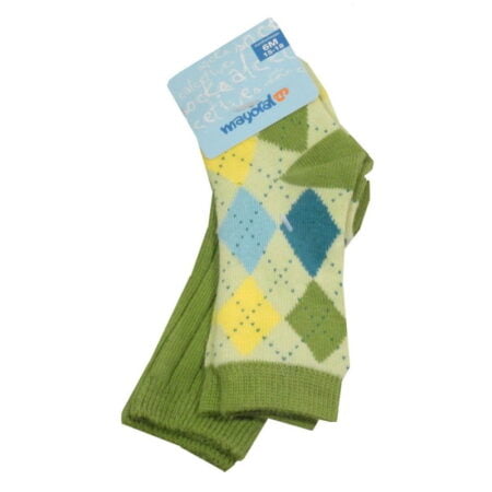Σετ 2 Βρεφικά Καλτσάκια Ψηλά