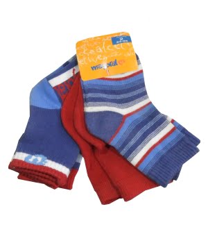 Σετ 4 Καλτσάκια Παιδικά Κόκκινα