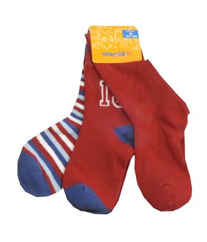 Σετ 3 Καλτσάκια Παιδικά Κόκκινα