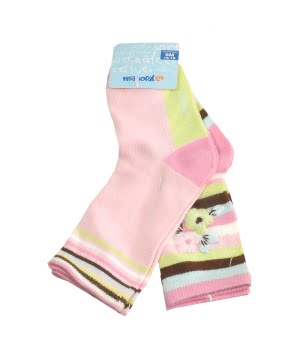 Σετ 2 Καλτσάκια Ροζ