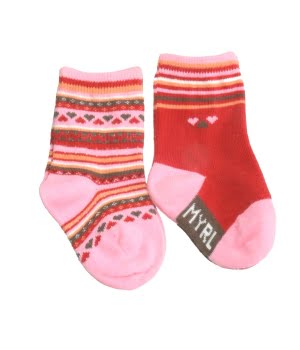 Σετ 2 Καλτσάκια Βρεφικά 6μ