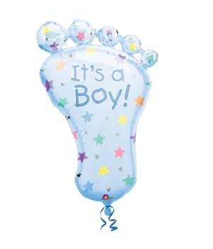 Μπαλόνι Αλουμινίου Supershape Babyfoot  Boy 36 ιντσών