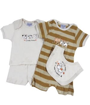 Βρεφικό Σετ 4τμχ Puppy Μπεζ