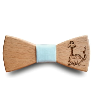 Ξύλινο Παπιγιόν Παιδικό Ο Καλός Δινόσαυρος Γαλάζιο