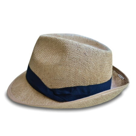 Ψάθινο Καβουράκι Μπεζ/Μπλε