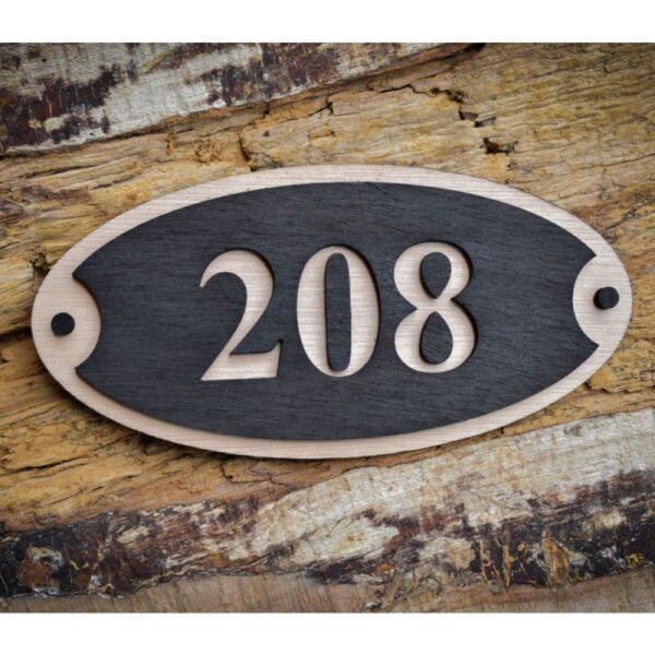 Ξύλινη Πινακίδα Αρίθμησης Δωματίου για Ξενοδοχείο ή Πανσιόν - Image 2