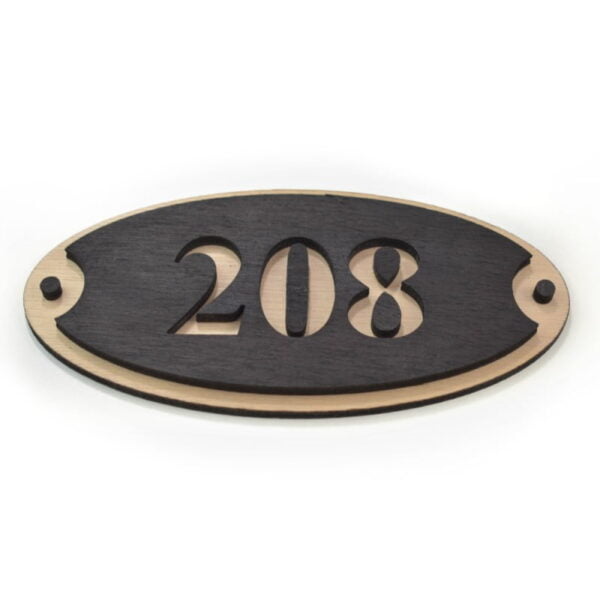 Ξύλινη Πινακίδα Αρίθμησης Δωματίου για Ξενοδοχείο ή Πανσιόν - Image 5