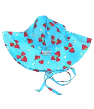 Καπελάκι Ηλιοπροστασία 0-6m Φραουλίτσες