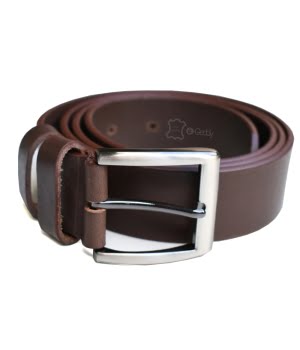 Ζώνη Δερμάτινη Casual  Καφέ