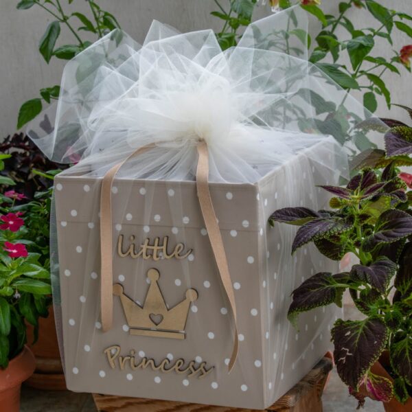 Κουτί Αποθήκευσης Με Ξύλινο Διακοσμητικό Στέμμα Little Princess - Image 3