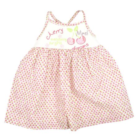 Φόρεμα Βρεφικό Ροζ Κερασάκια