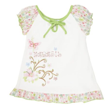 Φόρεμα Βρεφικό Κοντομάνικο Λευκό