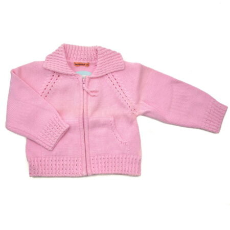 Ζακέτα Βρεφική Βαμβακερή Ροζ