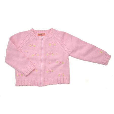Ζακέτα Βρεφική Βαμβακερή Ροζ