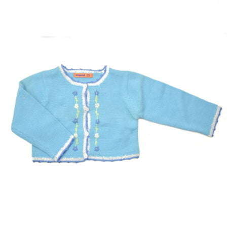 Ζακέτα Βρεφική Βαμβακερή Σιέλ