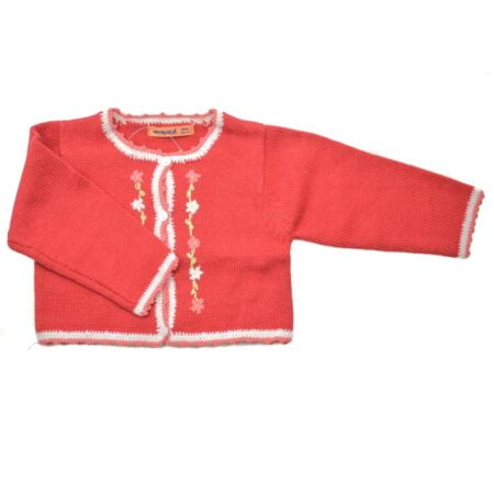 Ζακέτα Βρεφική Βαμβακερή Κόκκινη