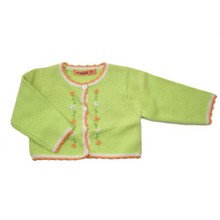 Ζακέτα Βρεφική Βαμβακερή Πράσινη