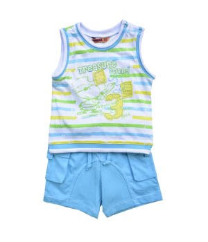 Σετ Βαμβακερό Τυρκουάζ