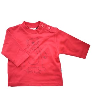 Μπλουζάκι Μακρυμάνικο Μπεμπέ Κόκκινο