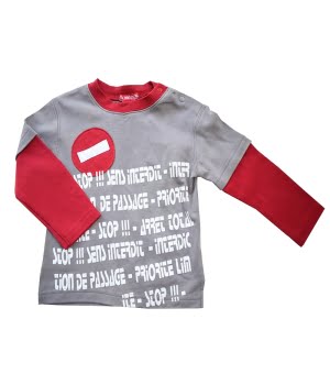 Μπλούζα Βαμβακερή Γκρι