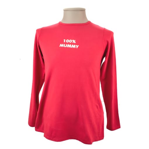 Μπλούζα Εγκυμοσύνης Κόκκινη 100% Mummy - Image 2