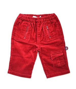 Βρεφικό Κοτλέ Παντελονάκι Κόκκινο