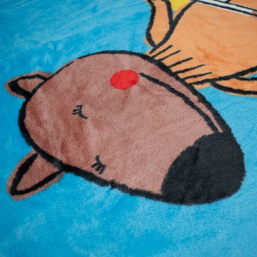 Κουβέρτα Φλις Κούνιας Γαλάζιο 110Χ150 - Image 2