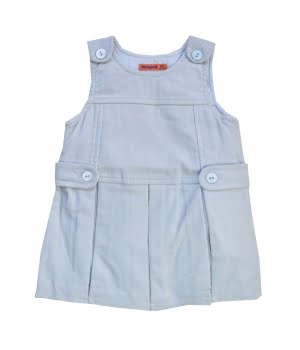 Αμάνικο Κοτλέ Φόρεμα Σιέλ