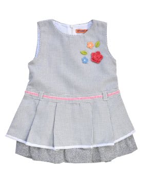 Αμάνικο Φόρεμα Βρεφικό Γκρι