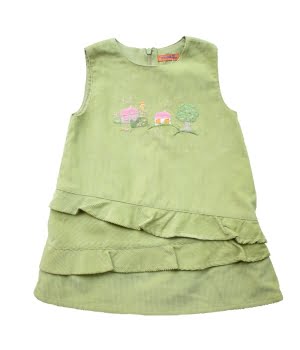 Αμάνικο Κοτλέ Φόρεμα Πράσινο