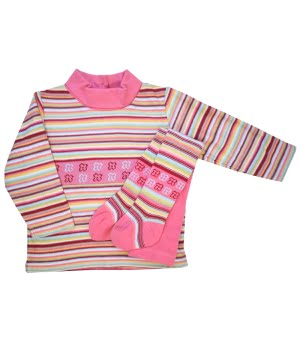 Σετ Μπλουζάκι & Καλσόν Ροζ