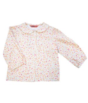 Βρεφικό Πουκαμισάκι Με Λoυλούδια Πορτοκαλί
