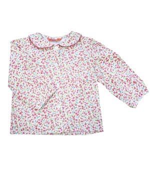 Βρεφικό Πουκαμισάκι Με Λουλούδια Κόκκινο