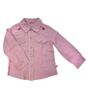 Παιδικό Πουκάμισο Φανελένιο Ροζ