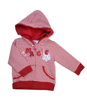 Ζακετάκι Βαμβακερό Κόκκινο Με Κουκούλα