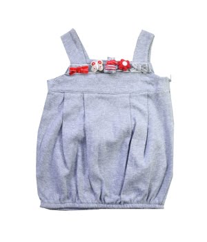 Βρεφικό Αμάνικο Φόρεμα Γκρι