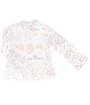 Παιδικό Μπλουζάκι Εκρού Ροζ