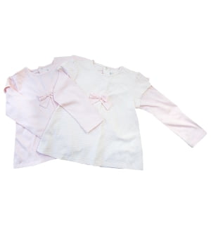 Σετ 2 Μπλουζάκια Βαμβακερά Ροζ