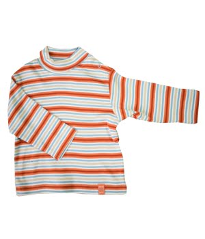 Βρεφικό Μπλουζάκι Ριγέ Πορτοκαλί